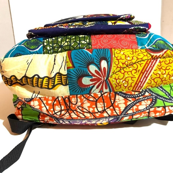 Colorful Patchwork Backpack - Picture 2 of 4